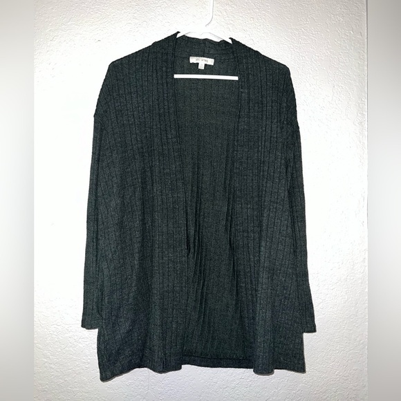 Eri + Ali Anthropologie Dark Gray Cardigan - Picture 1 of 7